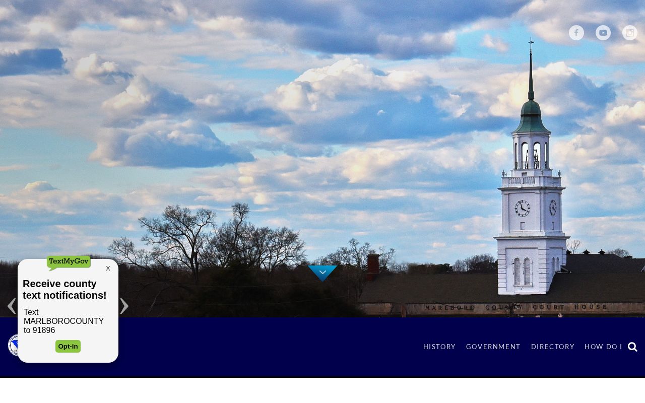 Marlboro County official records and booking access page